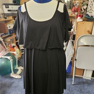 Torrid Black Cold Shoulder Dress